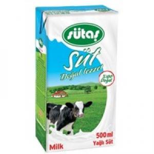 Sütaş %2,5 Yağlı Süt 500 ml